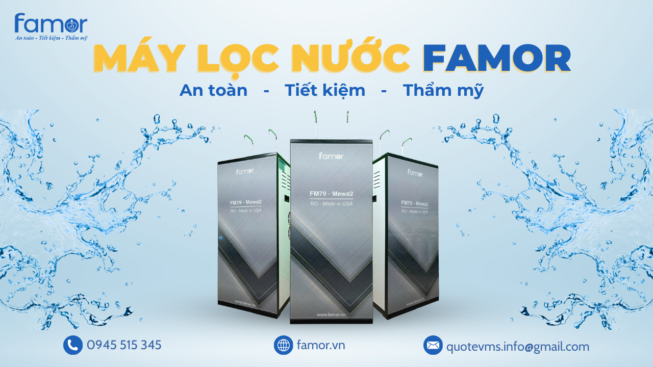 Máy lọc nước nóng lạnh Famor