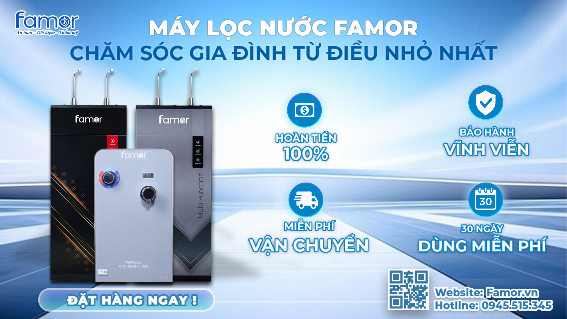 Chi phí máy lọc nước RO Famor mỗi tháng